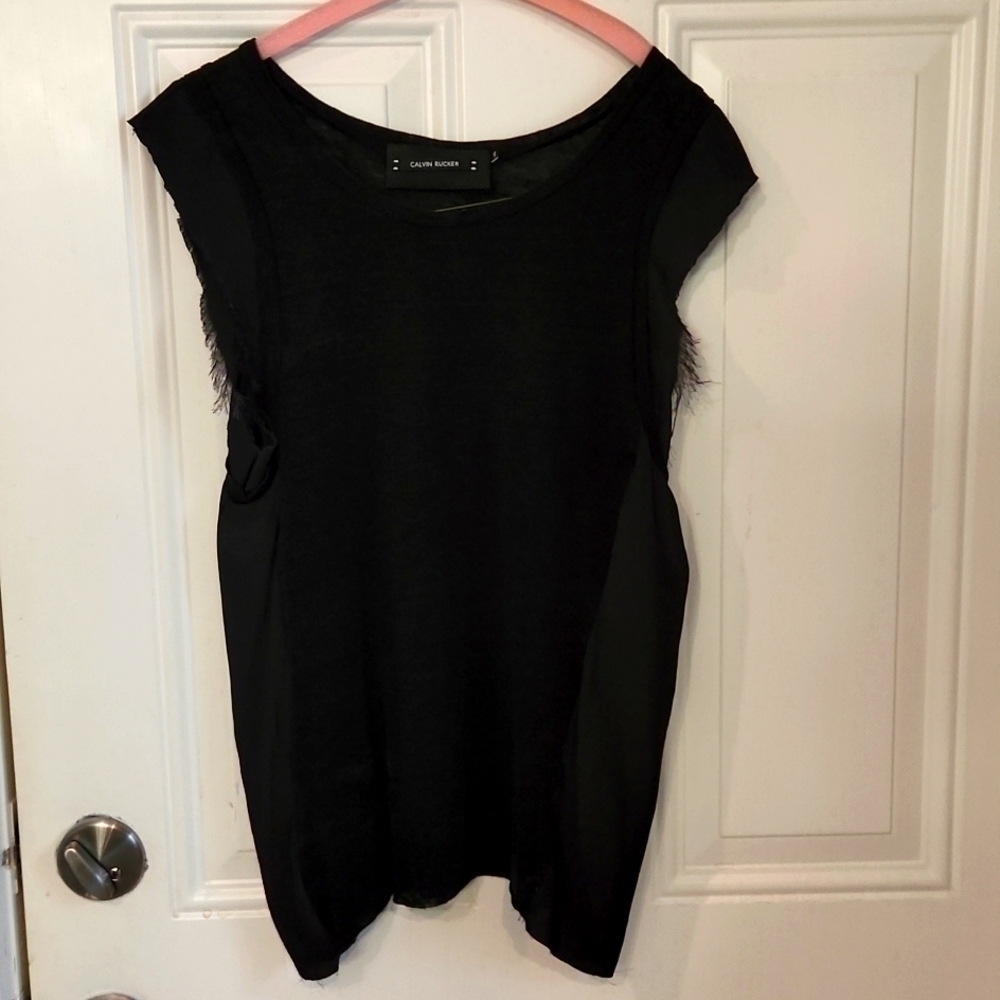 Calvin Rucker Linen Burnout Top - Picture 3 of 6